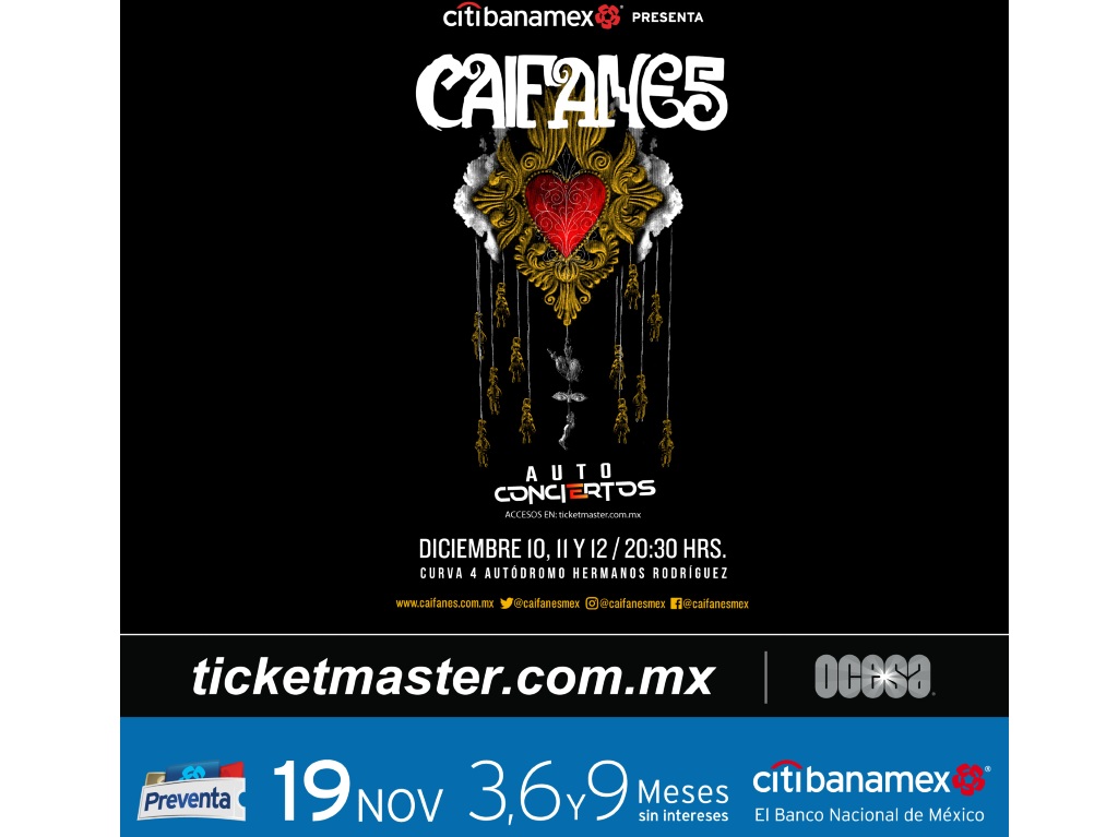 Caifanes autoconciertos en Ciudad de México