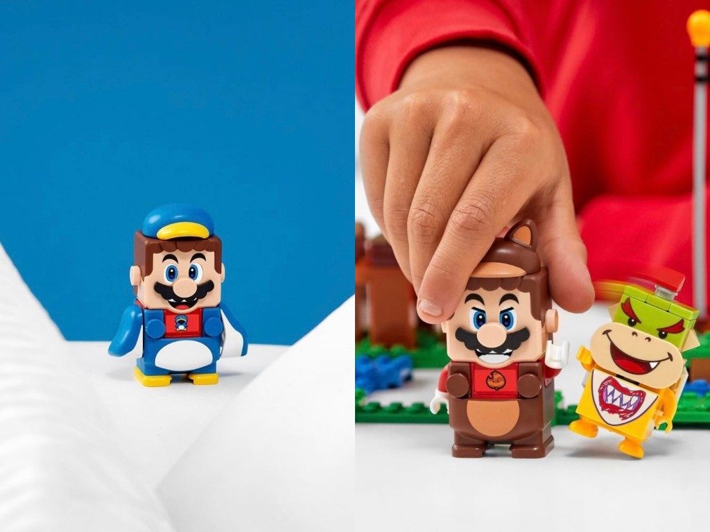 LEGO Super Mario 2021 Mario Pingüino y Mario Tanuki