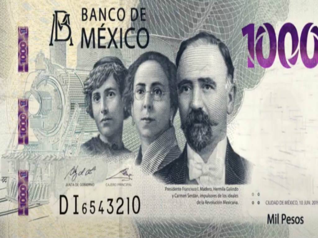 Nuevo billete de 1,000 pesos: dedicado a la Revolución y a Calakmul