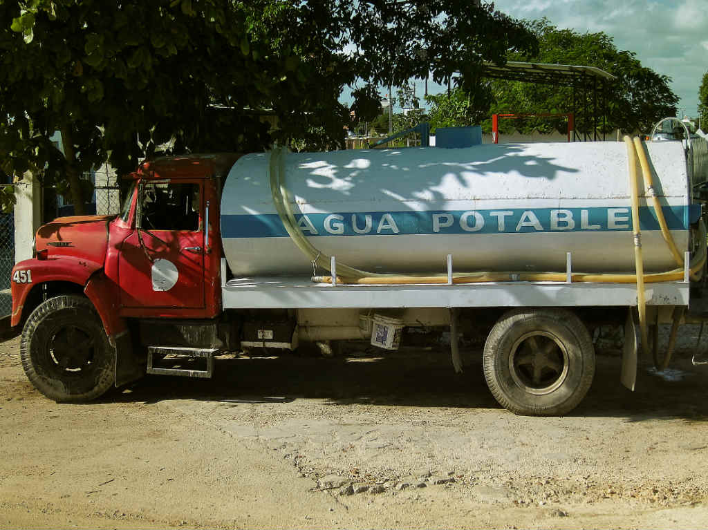 pipas por reduccion de agua