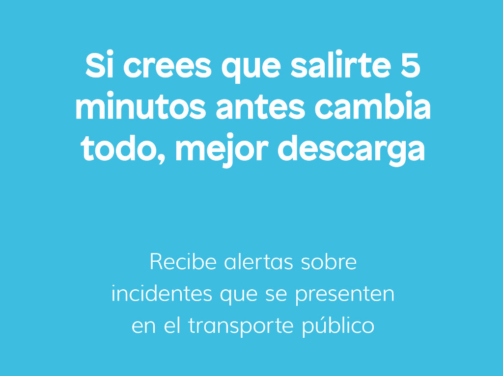 rumbo alerta de transporte publico