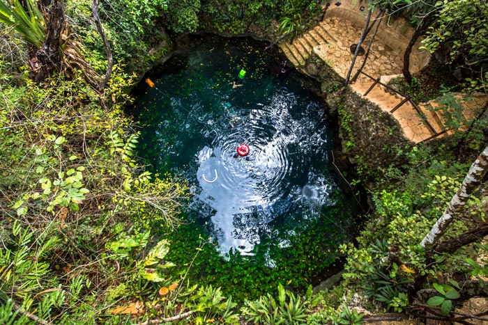 Cenote Puerto Morelos Caribe Mexicano