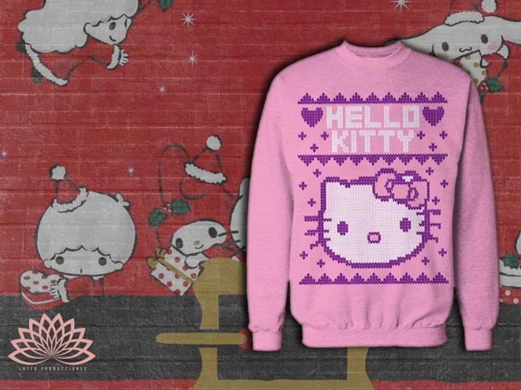 Ugly sweater Hello Kitty