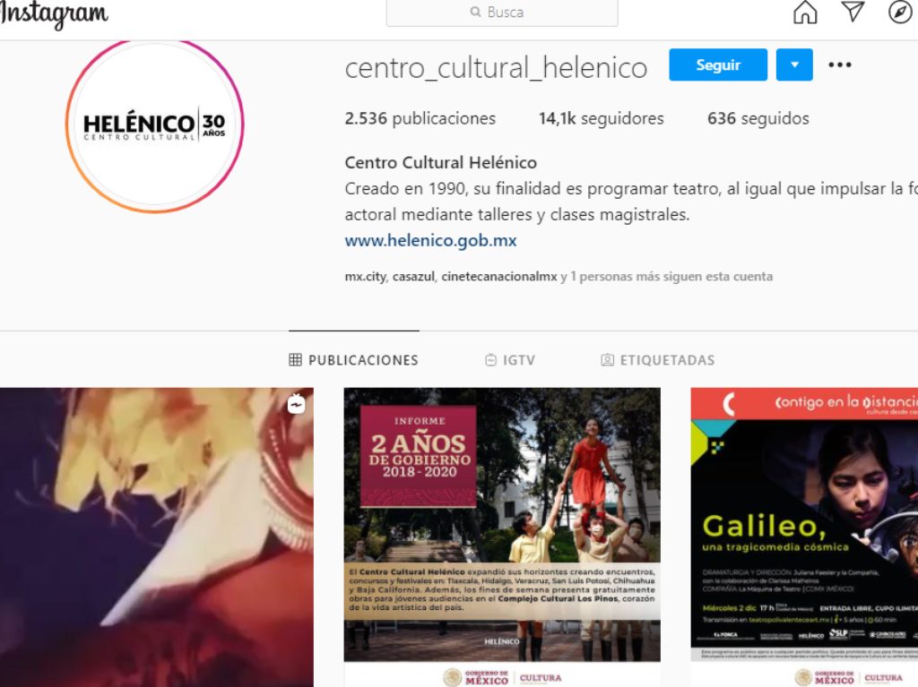 Centro Cultural Helénico insta