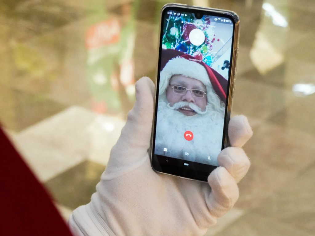 santa hasta tu casa por videollamada o a domicilio