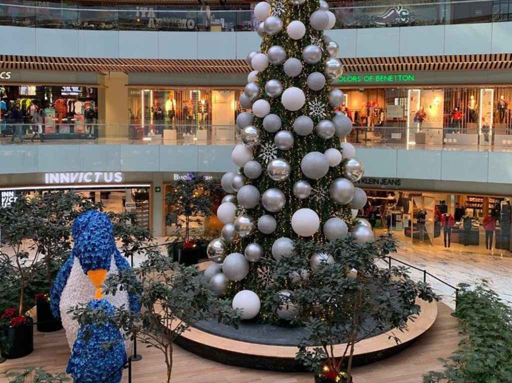 Navidad en las plazas pinguinos