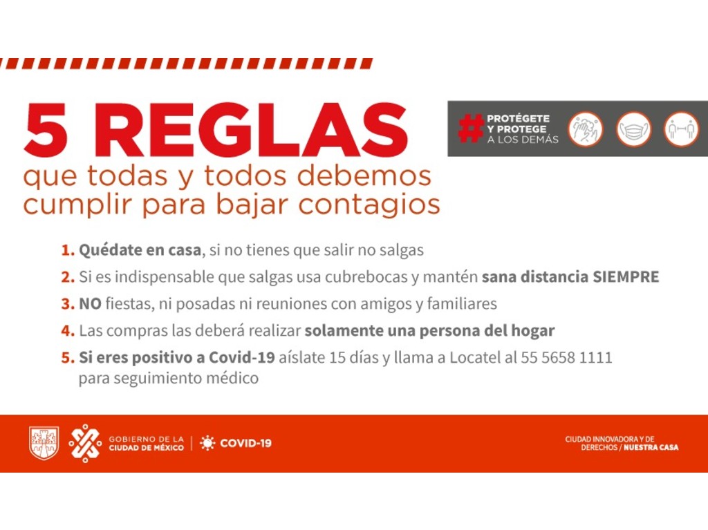 Reglas por semáforo rojo en CDMX