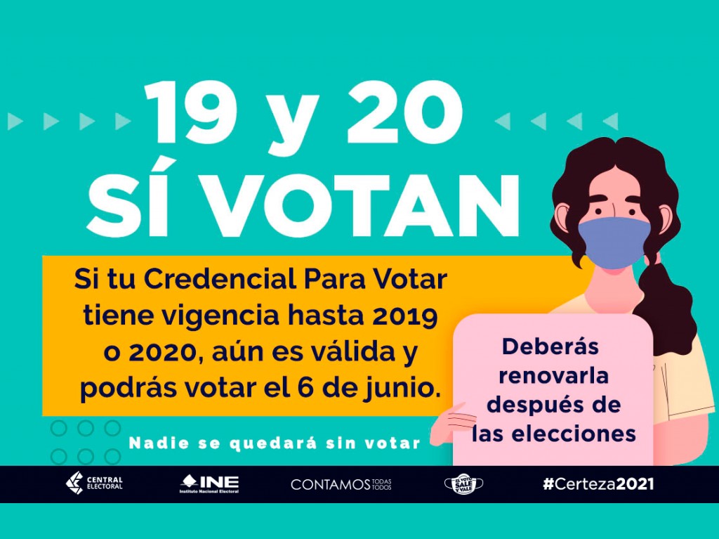 Extienden vigencia de credenciales para votar INE