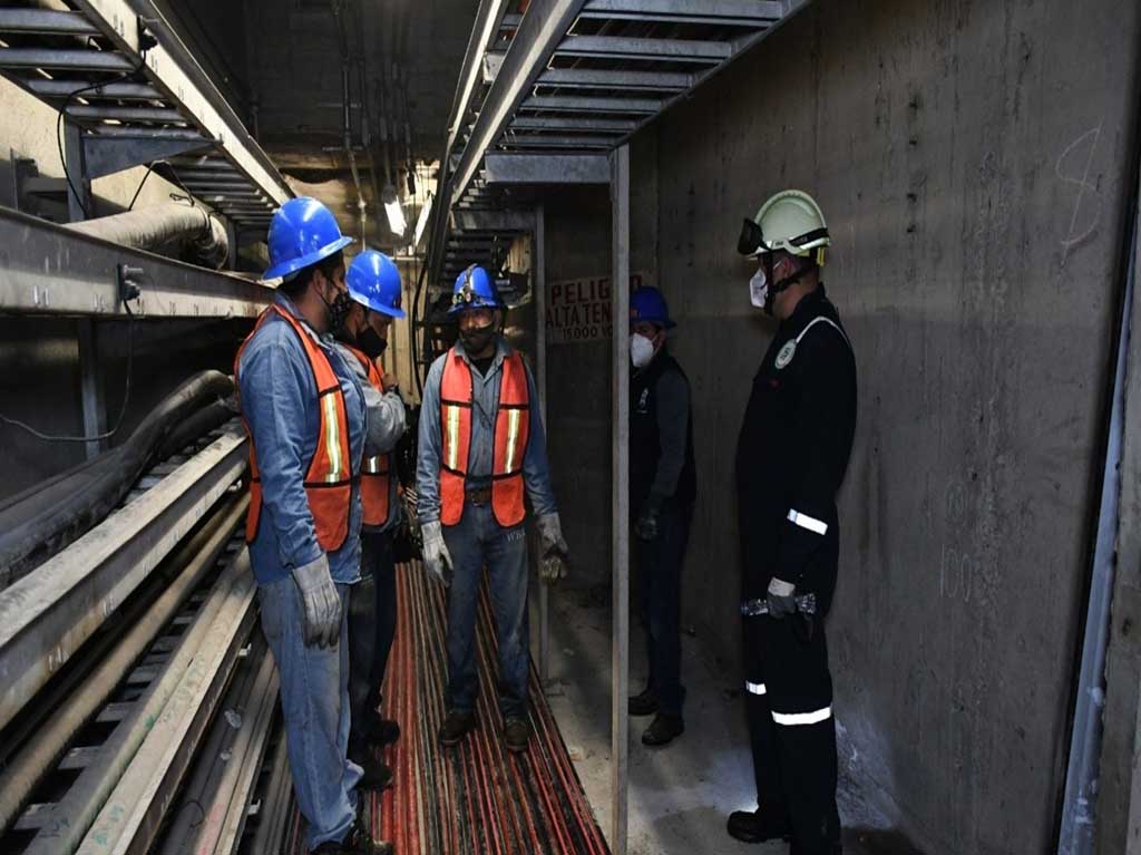 metro avances por el incendio