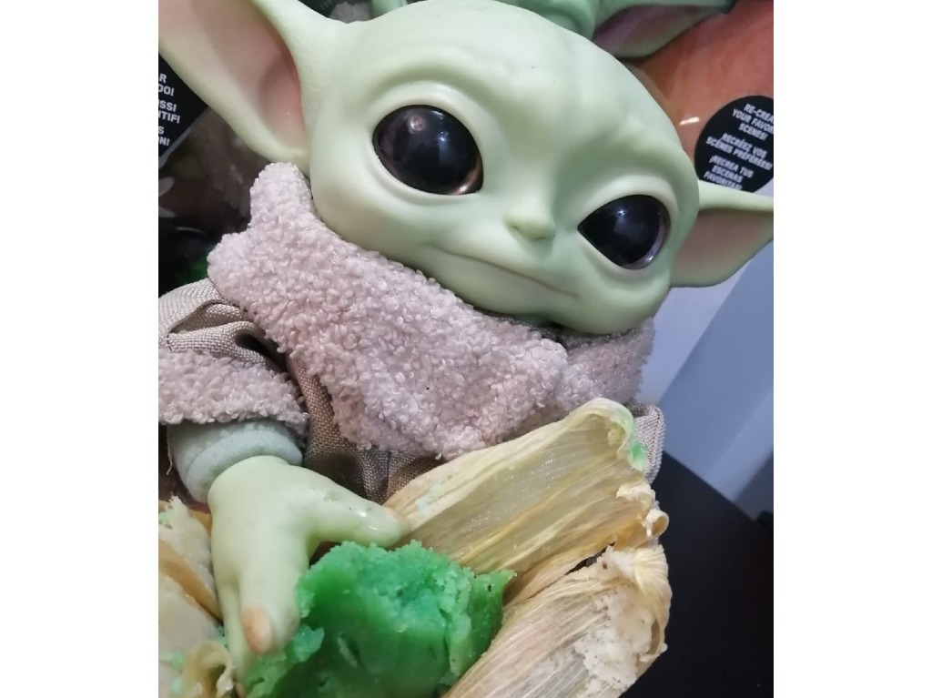 Tamales de Baby Yoda a domicilio