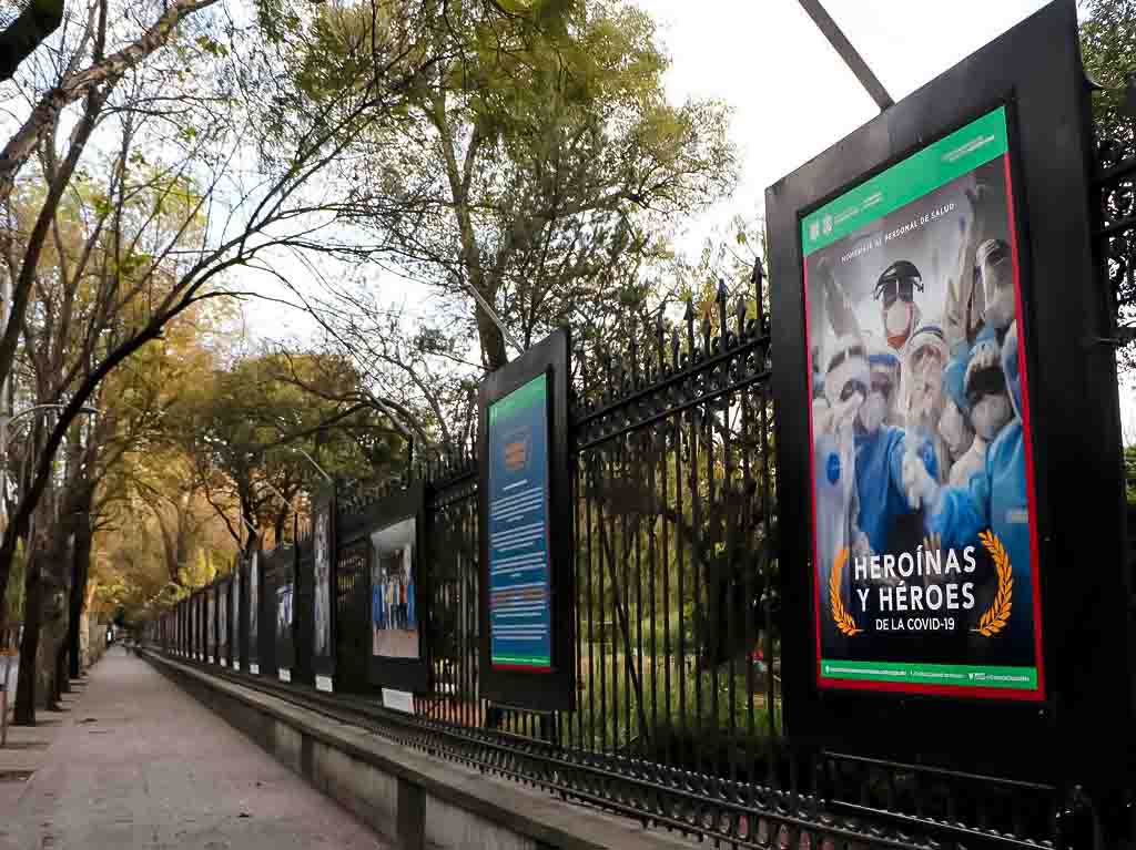 galeria abierta rejas de Chapultepec