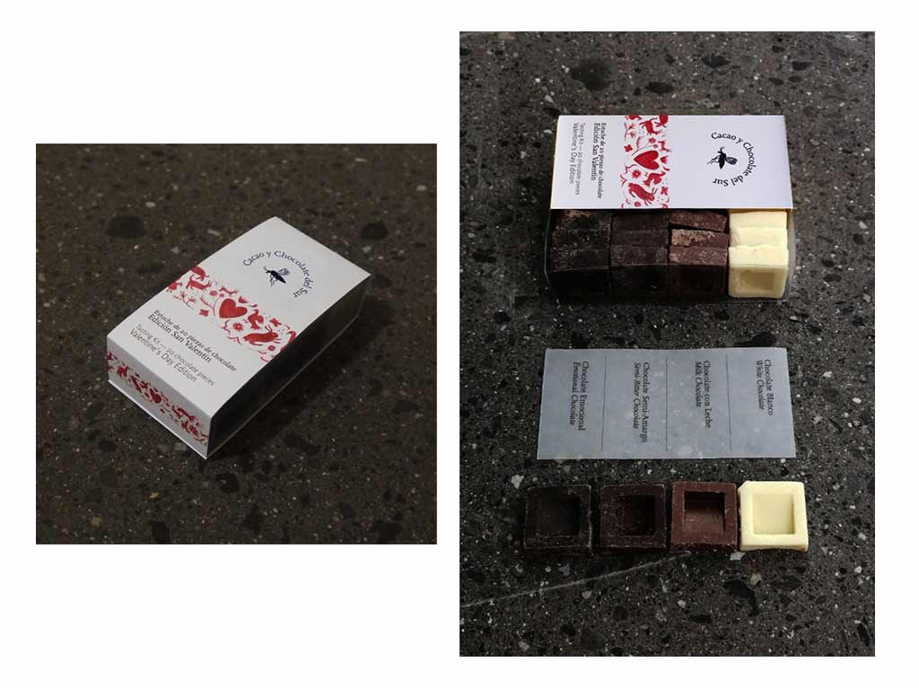 Cacao y chocolates edición San Valentín de Cacao y Chocolate del Sur