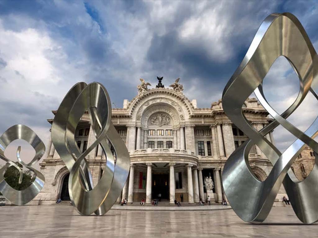 Esculturas de realidad aumentada 3d en Bellas Artes