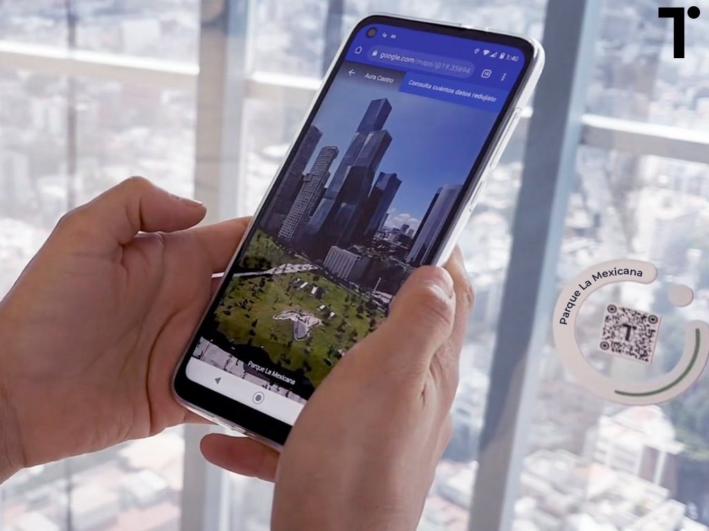 Mirador con realidad aumentada en CDMX celular