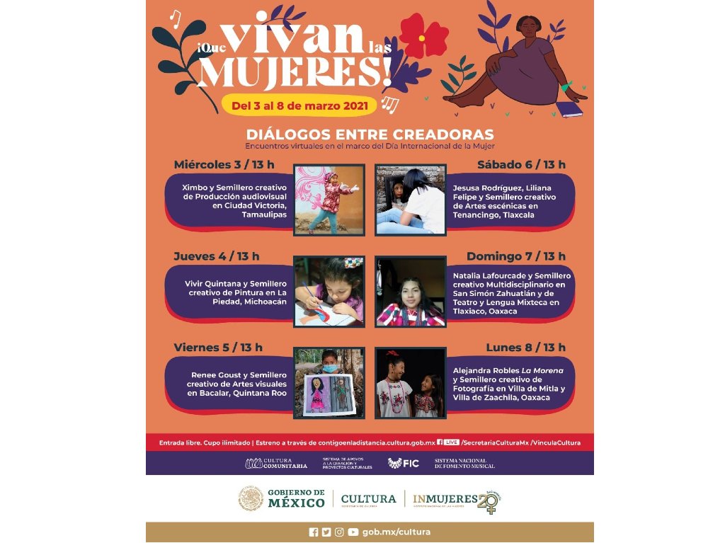 Actividades festival ¡Qué vivan las mujeres!