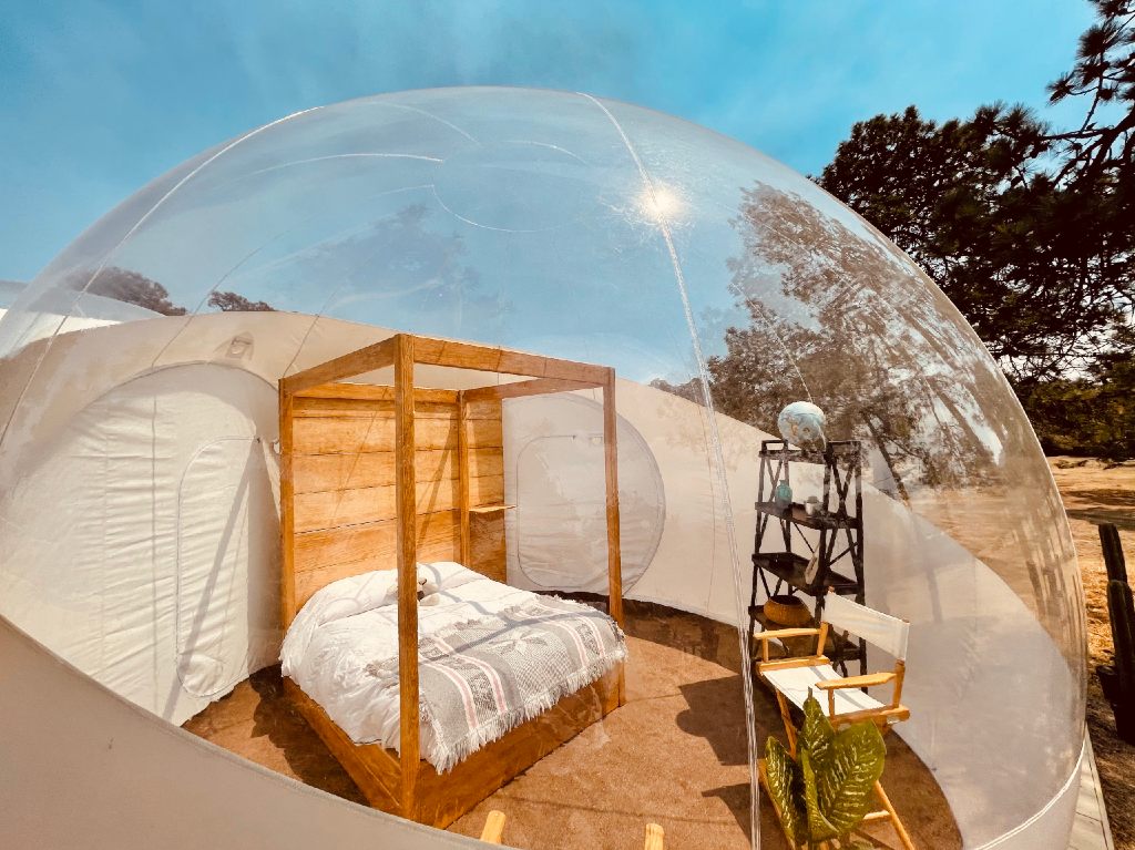 Alpino, hotel burbuja para hacer glamping en CDMX