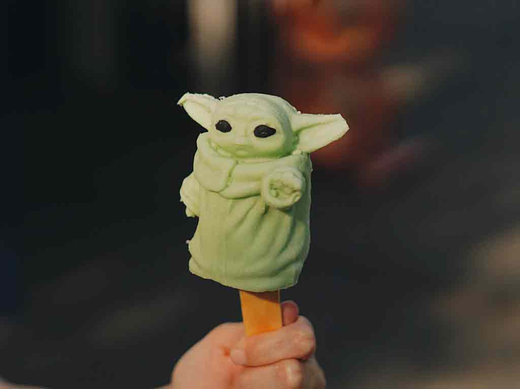 paletas de baby yoda heladería escandón