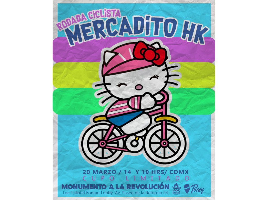 Rodada ciclista con Hello Kitty