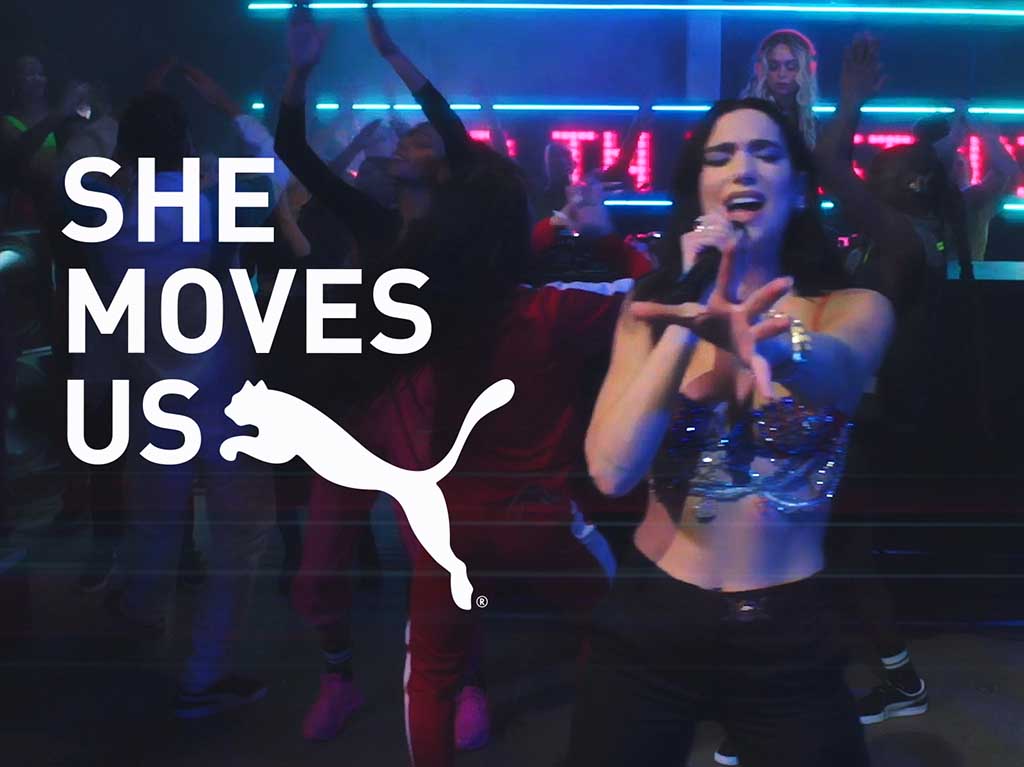 She Moves Us- Dua Lipa y Puma celebran el empoderamiento femenino