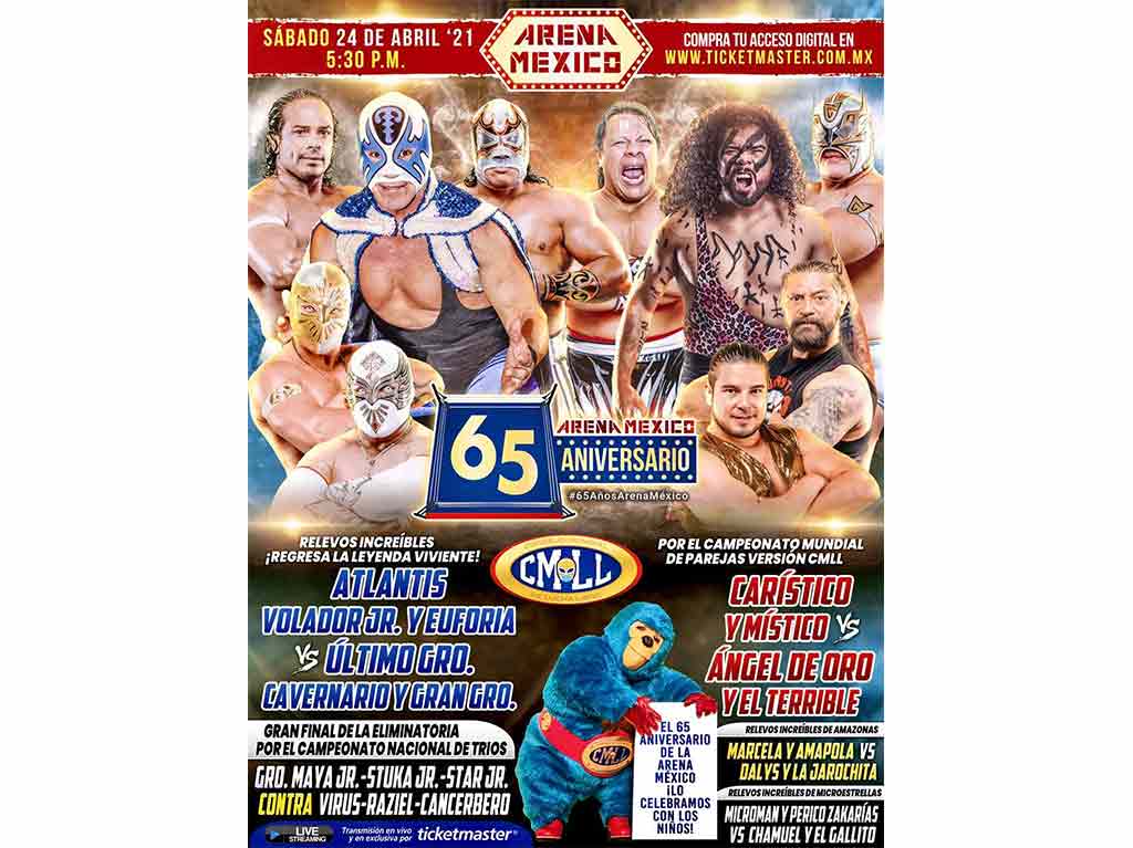 funcion de 65 aniversario de la arena méxico