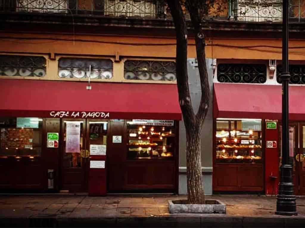Cafeterías clásicas en el Centro Histórico Café La Pagoda