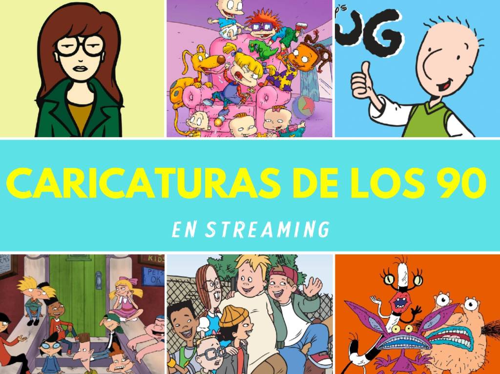 Caricaturas de los 90 en streaming, ¡algunas están gratis!