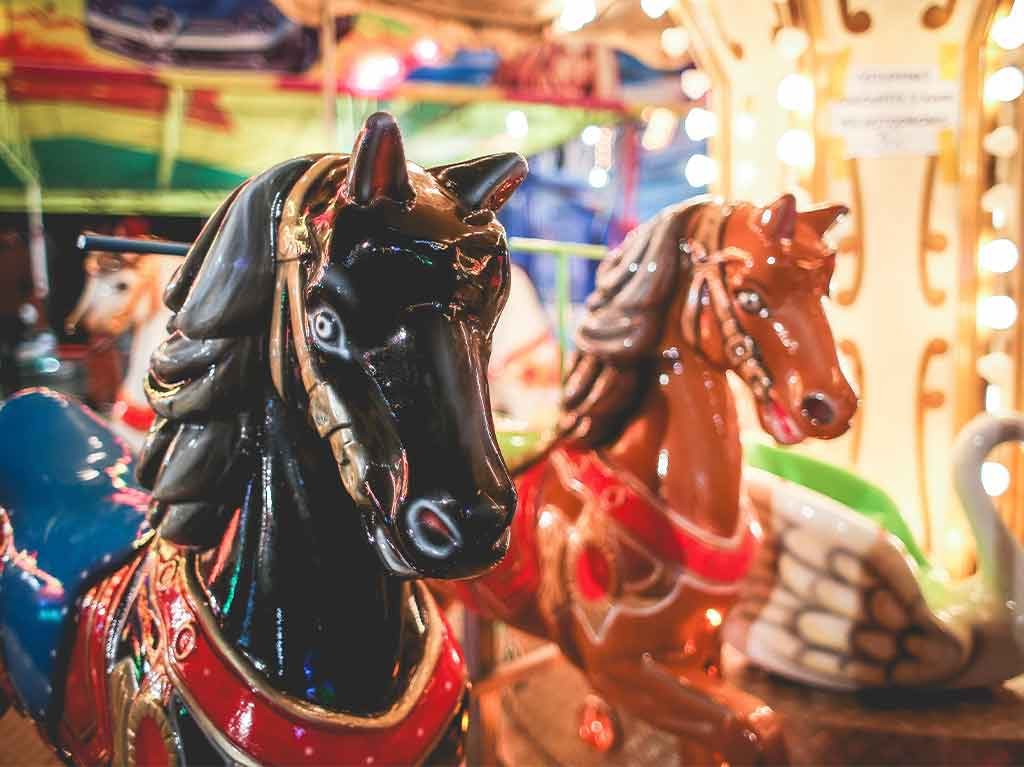 La feria en Parque Bicentenario en CDMX carrusel