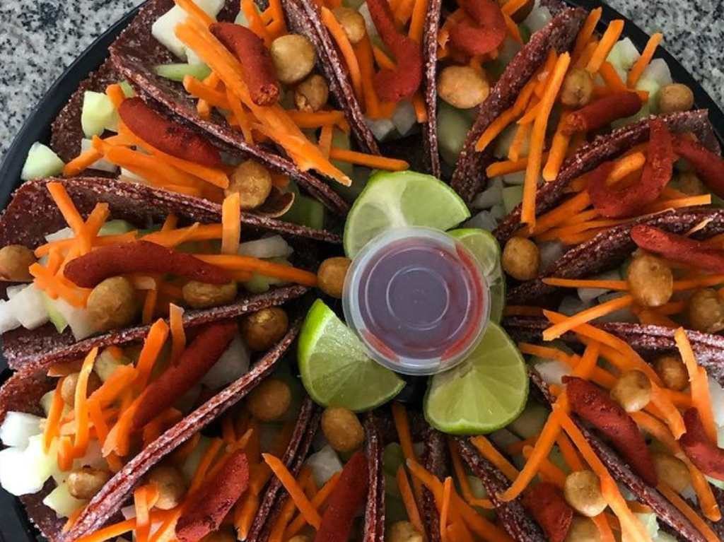 tacos de chamoy con verdura endulzarte