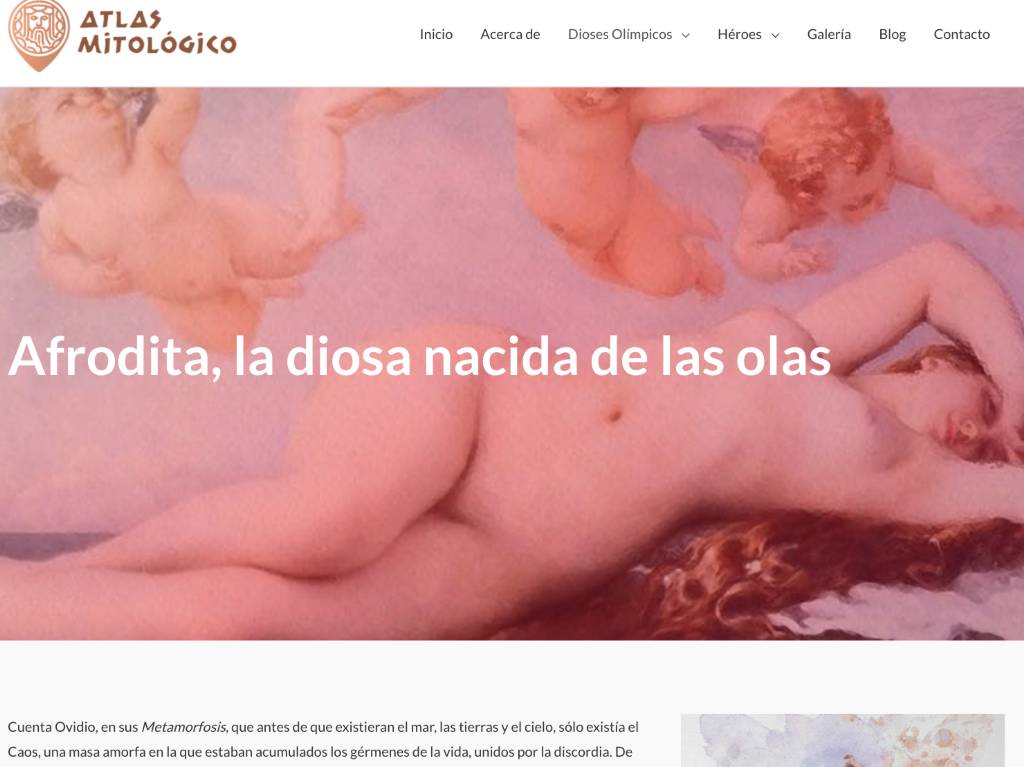 viaja a la antiguedad con el atlas mitologico de la unam afrodita