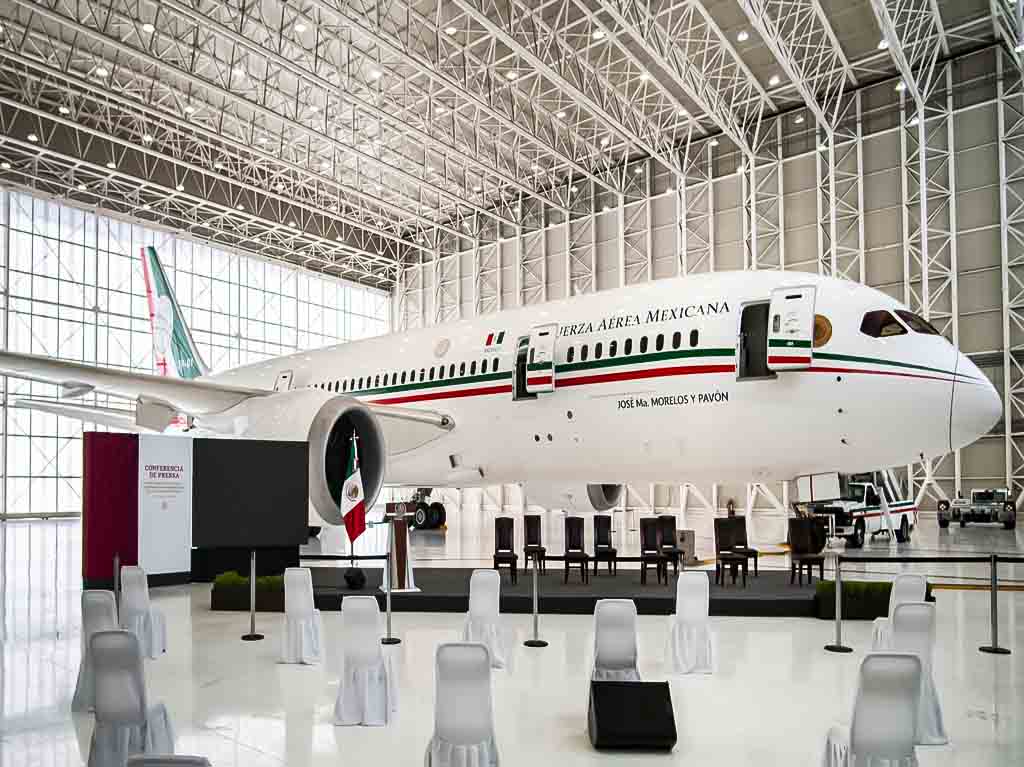 avion presidencial en los juegos olimpicos