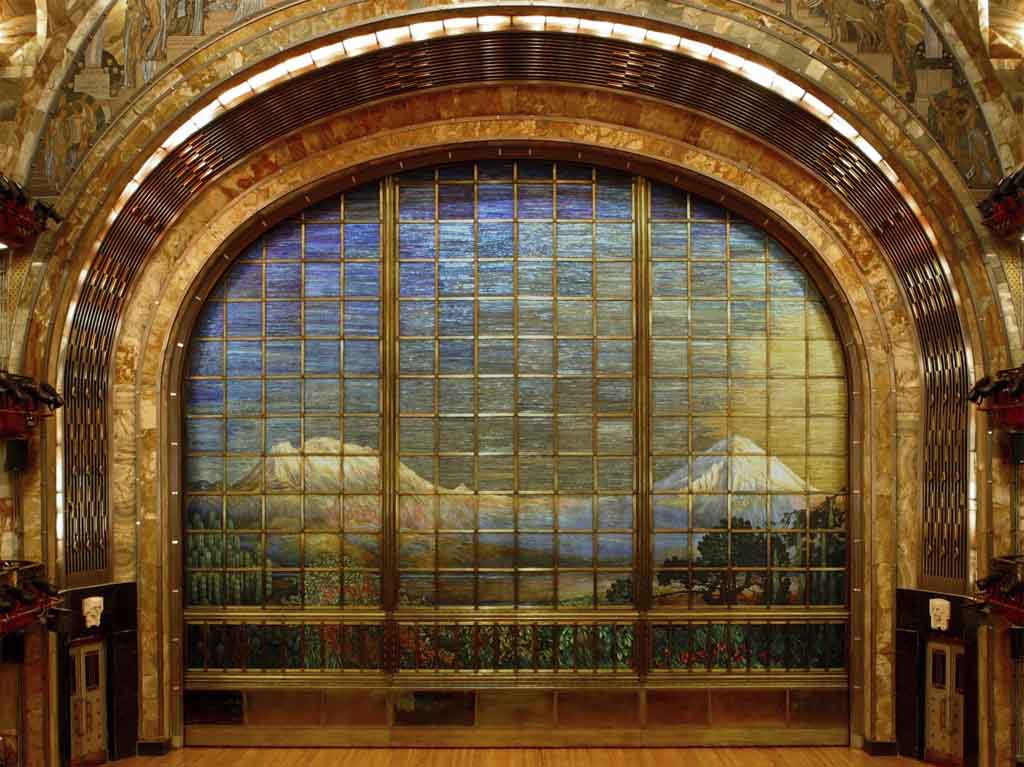 Telón de cristal de bellas artes