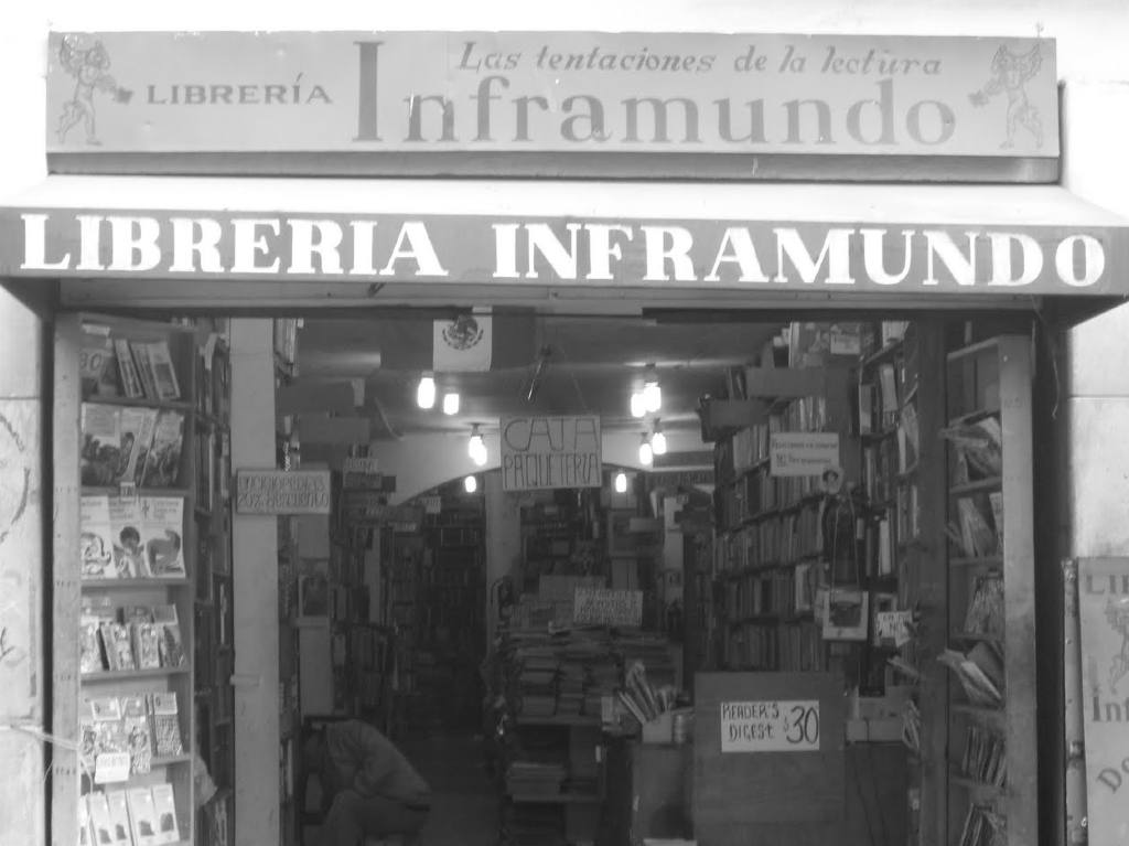 Librerías de viejo más famosas de Donceles Librería Inframundo 