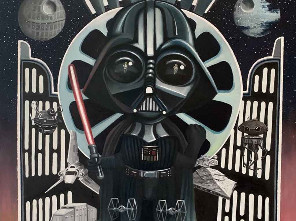 Llega la exposición de Star Wars al Metro de la CDMX Darth Vader por Erik Rivera