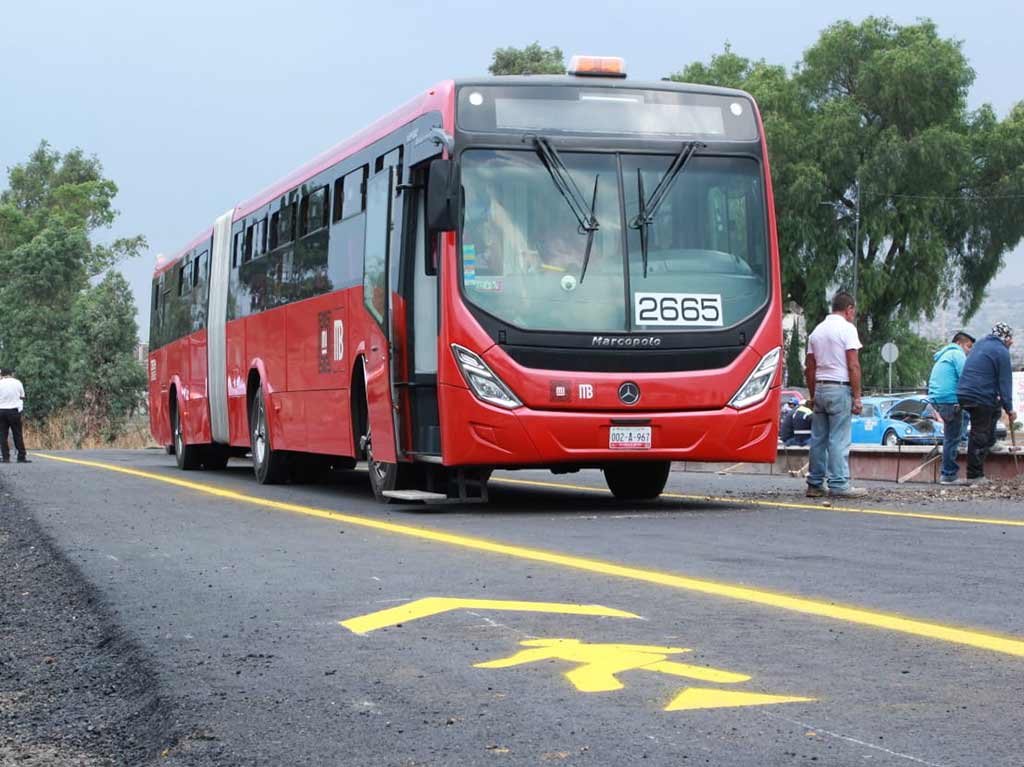 Metrobús emergente en Tláhuac