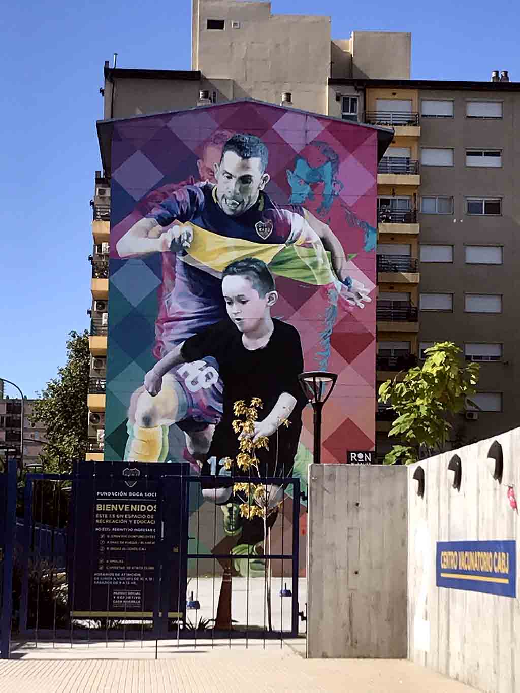 Murales de futbol en Buenos Aires