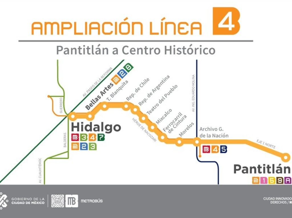 Metrobús planea ampliación de líneas al Estado de México Mapa ampliación línea 4