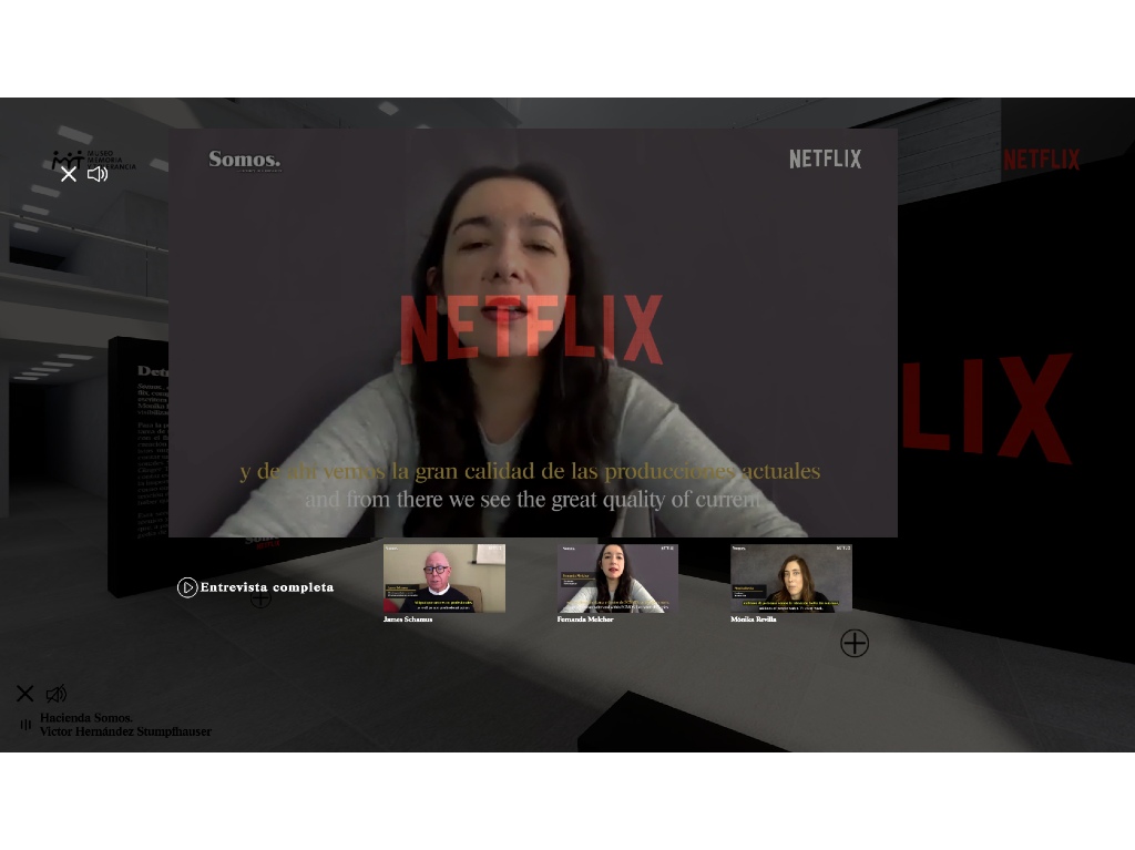 Núcleo uno exposición virtual Somos de NetflixNúcleo tres exposición virtual Somos