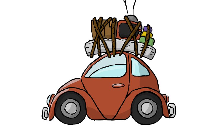 ¿Llevar cosas en el techo del auto causa multa?