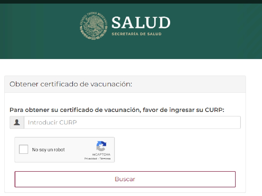 Cómo descargar el certificado de vacunación sitio