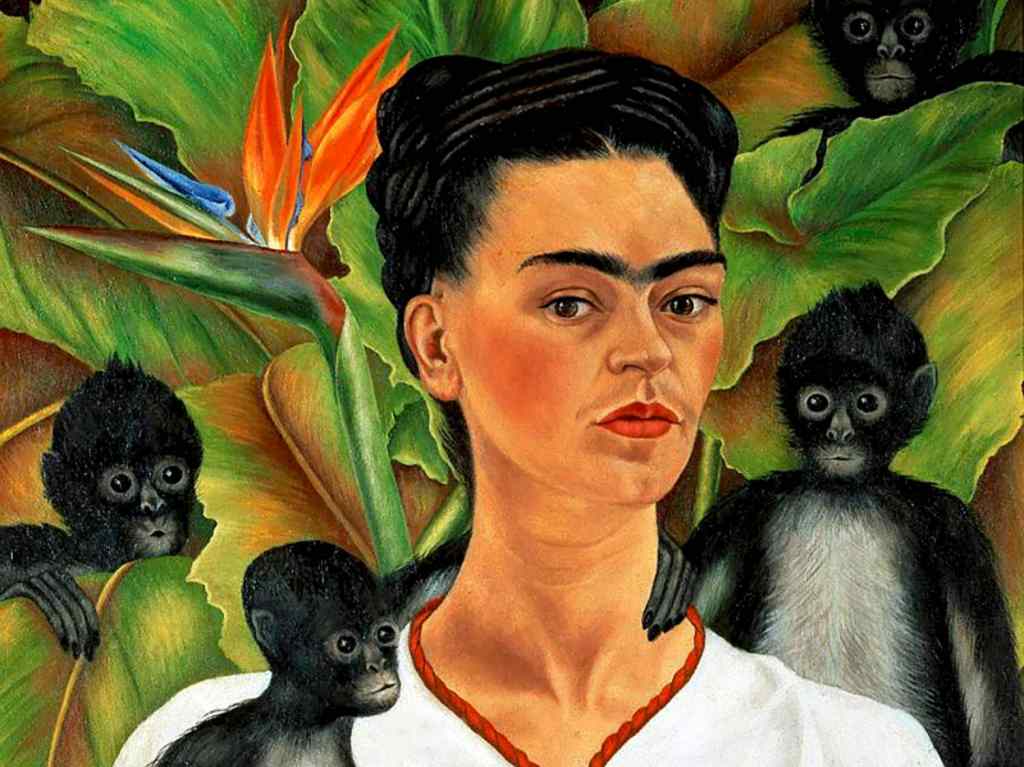 Dónde están las obras de Frida Kahlo y otros datos curiosos Autorretrato con mono