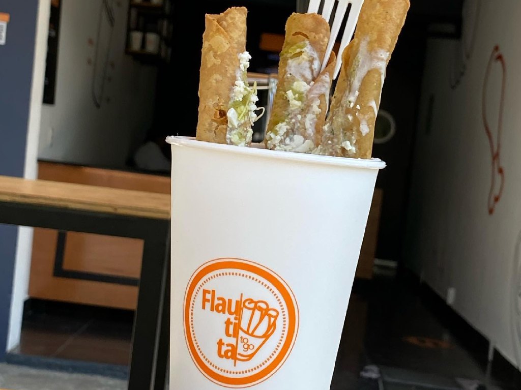 Flautita To Go: flautitas en vaso, listas para chopear