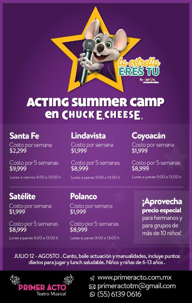 Acting Summer Camp: el entretenimiento ideal para tus pequeños