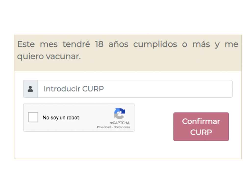 registro de vacunación para adultos de 18 a 29 años