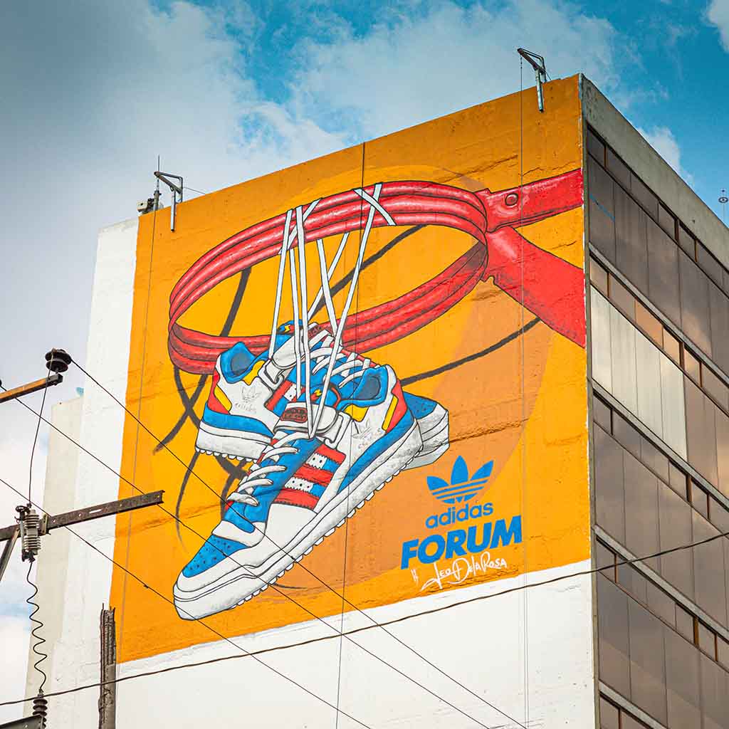 Murales de Adidas: cinco artistas crean street art inspirado en los Forum 2