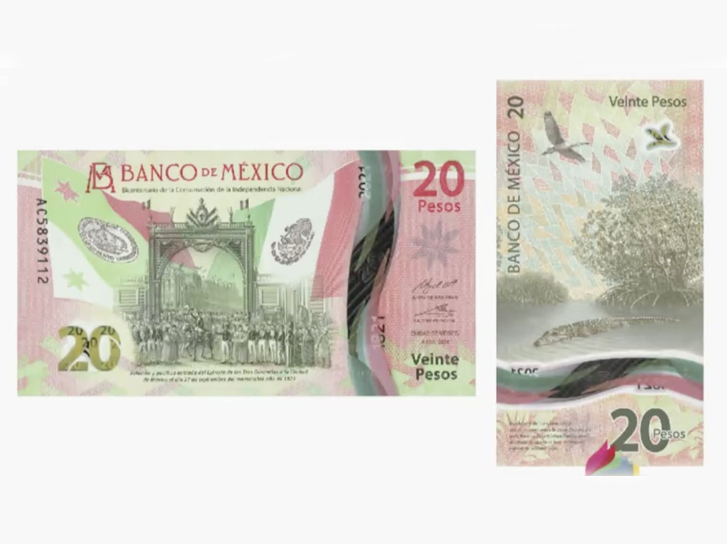 Nuevo billete de $20