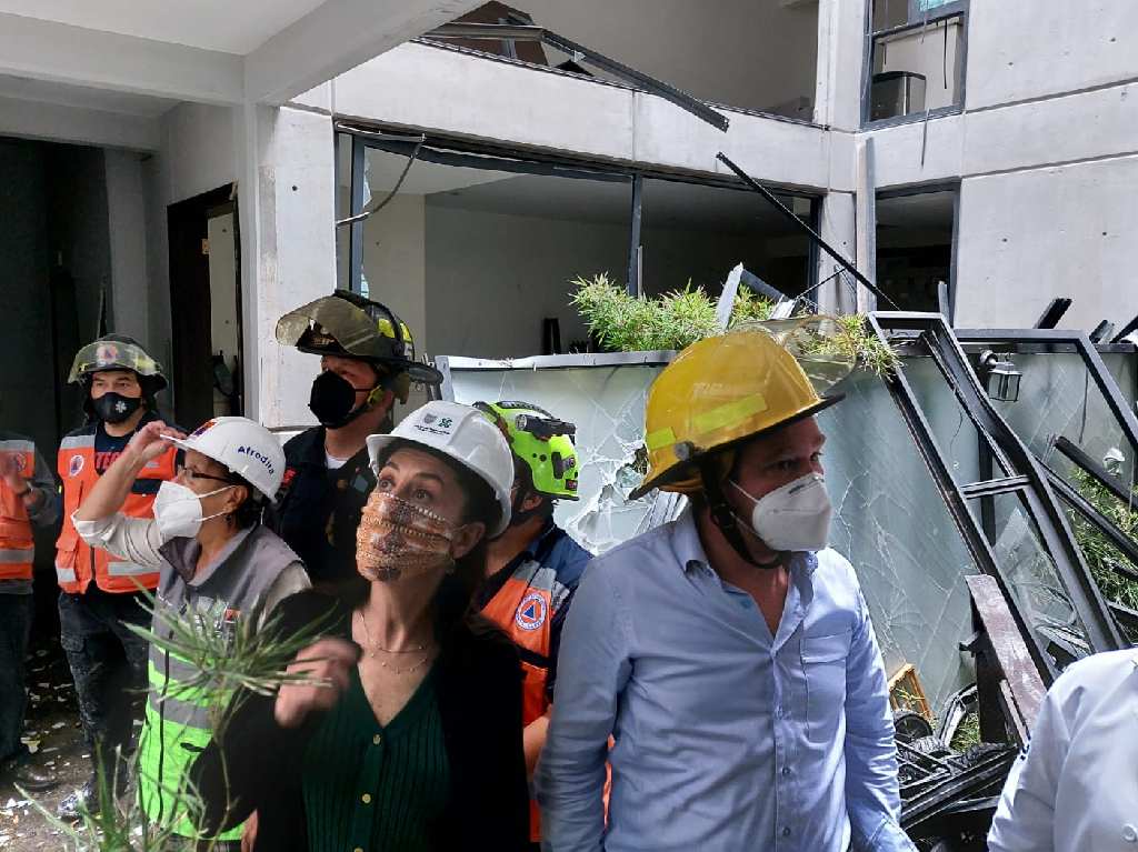 Explosión en edificio de Avenida Coyoacán Sheinbaum