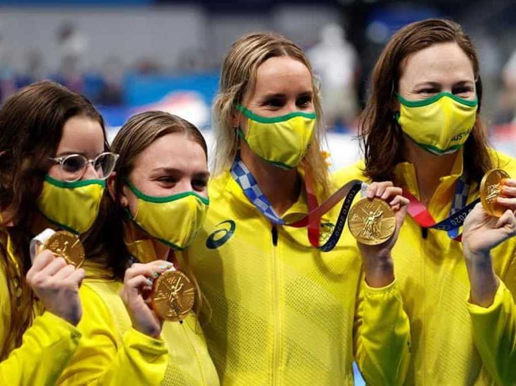 Nuevos récords Juegos Olímpicos Tokio 2020 Equipo Australiano de Natación 