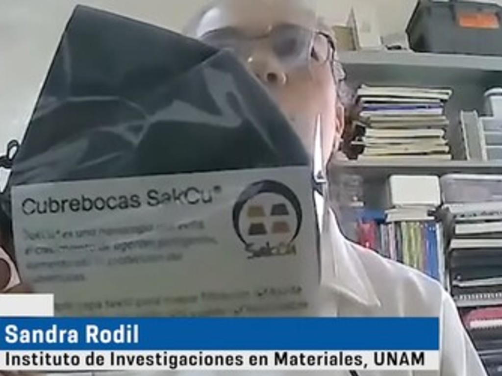 SakCu el cubrebocas de la UNAM que inactiva al COVID-19 Sandra Rodil 