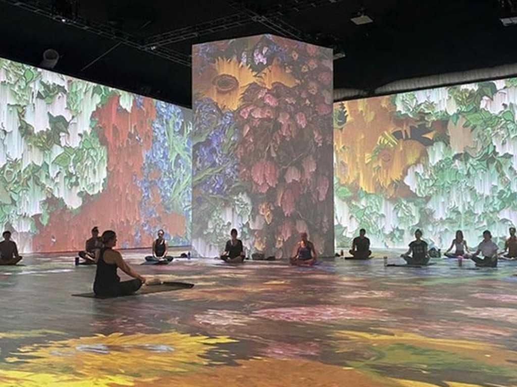 Clases de yoga en Van Gogh Alive