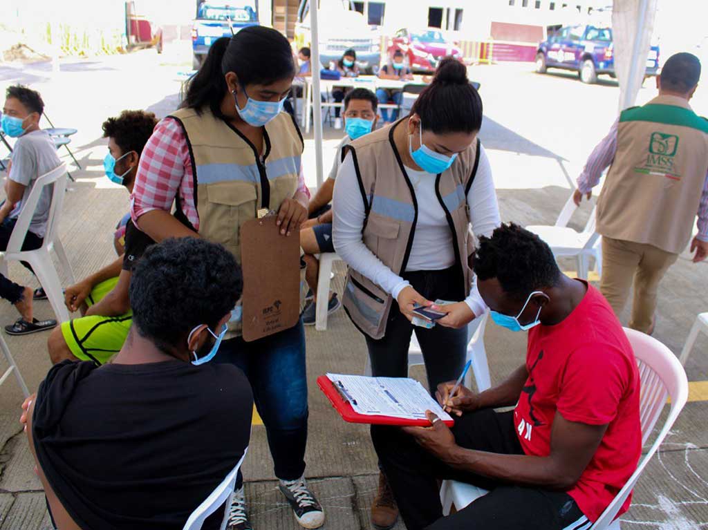 Vacunación para migrantes